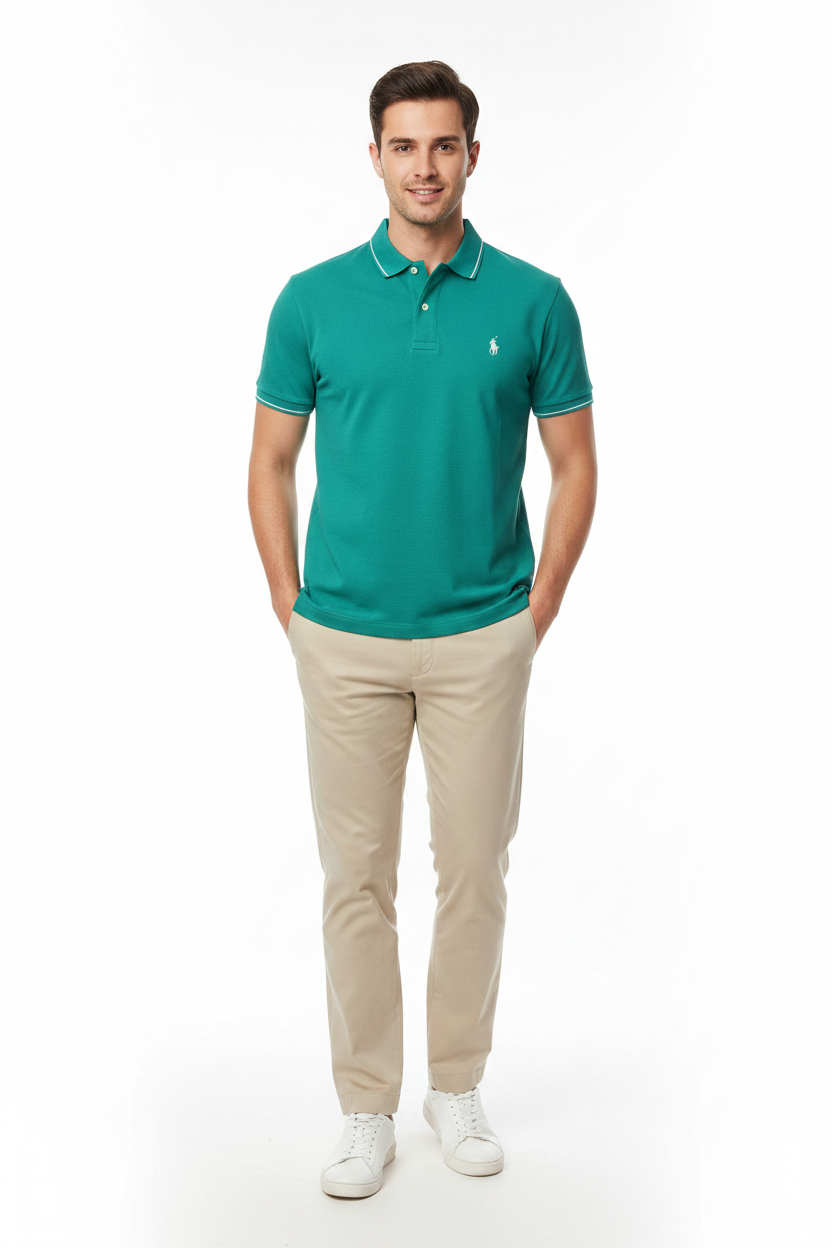 Ralph Lauren Teal Polo Model